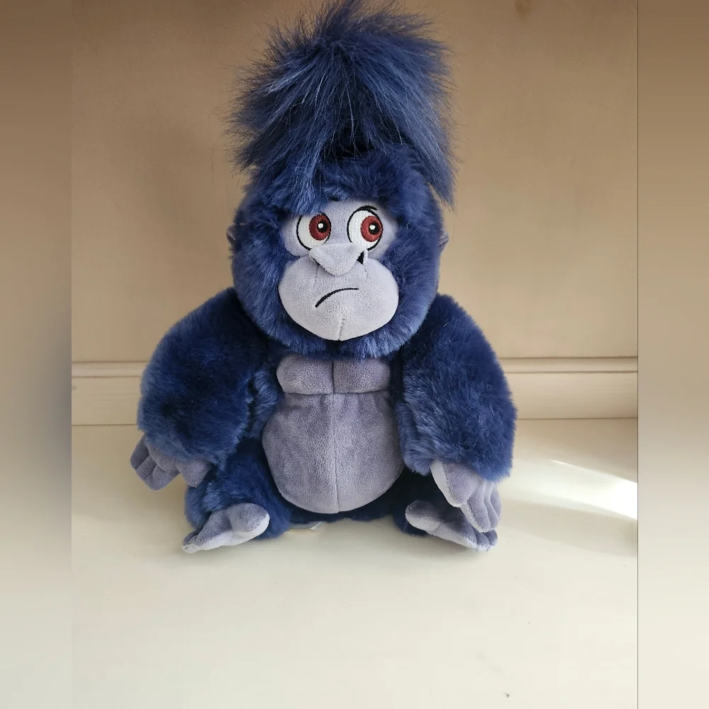 Tarzan Turk Plush Exclusive Disney Store Ape Gorilla Blue 12" Plush, New - Picture 1 of 10